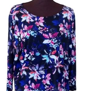 Ava & Grace 3/4 Sleeve Flower Tunic Size XL